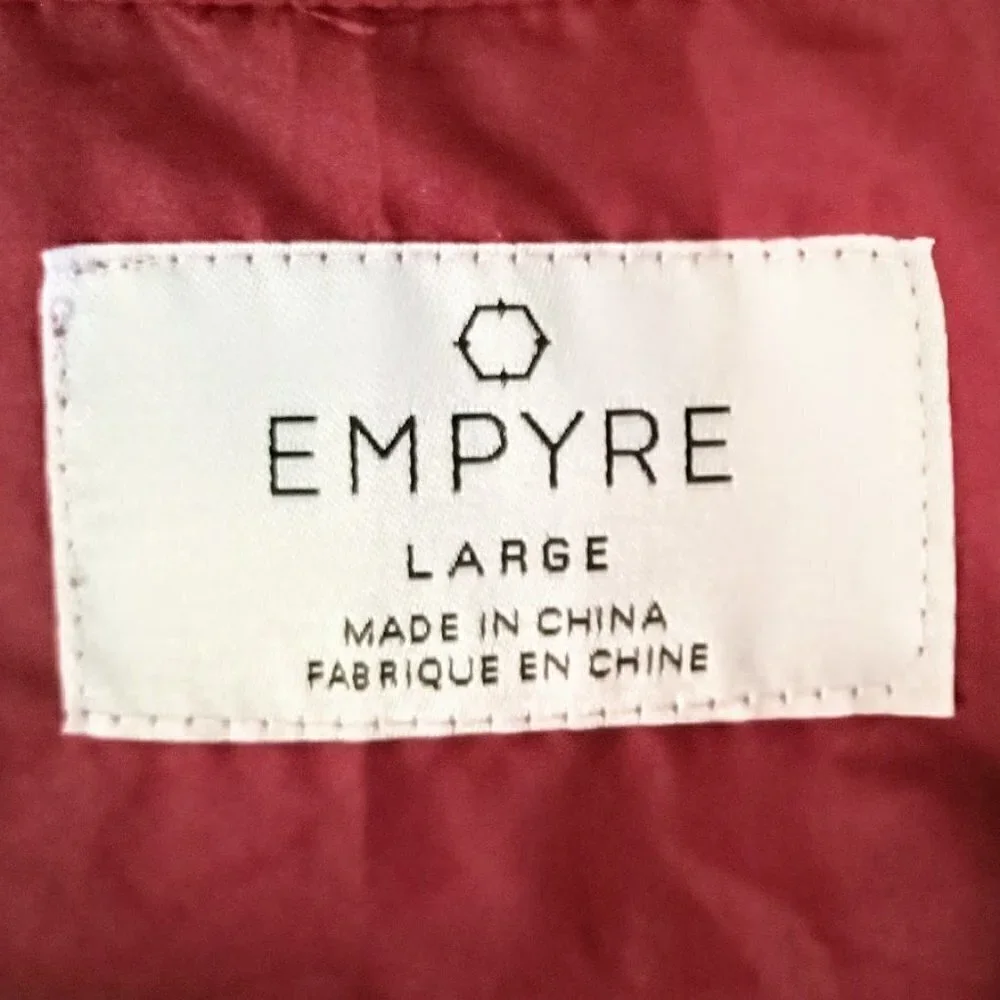 Empyre Keana Road to Nowhere Red Hooded Windbreaker Jacket